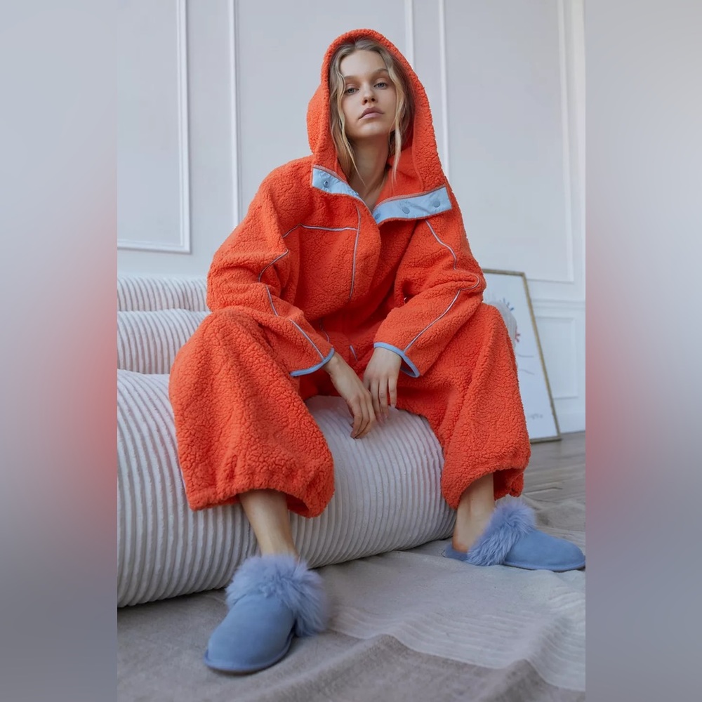 UO Sherpa Orange Jacket